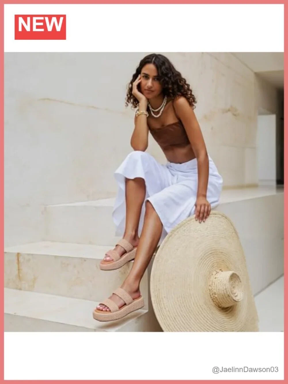 Women's Platform Wedge Sandals Espadrilles Raffia Handmade Summer Beach Shoes